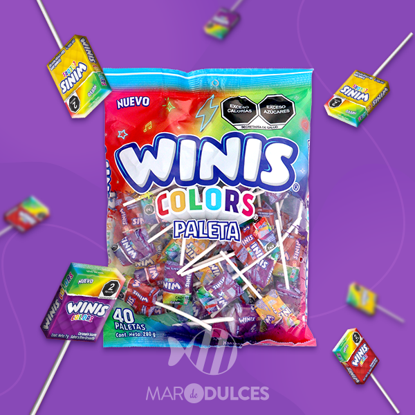 PALETA WINIS COLORS 40 PZAS.